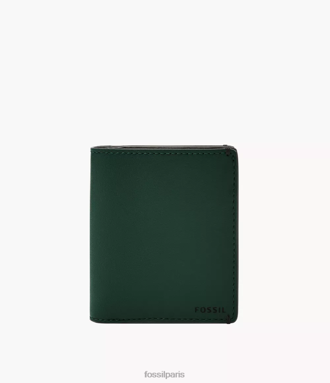 Fossil Hommes vert Joshua poche avant à deux volets portefeuille 0ZTD41827