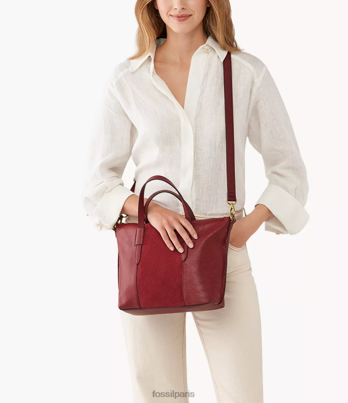 Fossil femmes rouge cartable skylar sac 0ZTD4605