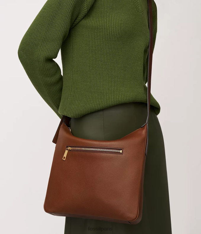 Fossil femmes brun sac à bandoulière zippé sur le dessus cecilia sac 0ZTD4311