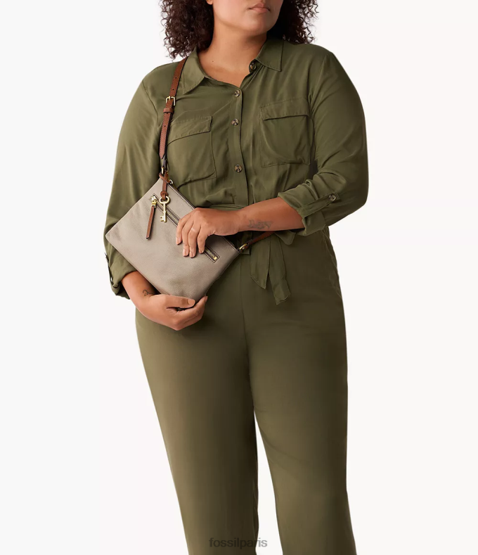 Fossil femmes gris fiona petit sac à bandoulière e/w sac 0ZTD4666