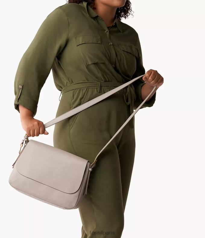 Fossil femmes gris sac bandoulière harper à grand rabat sac 0ZTD4554