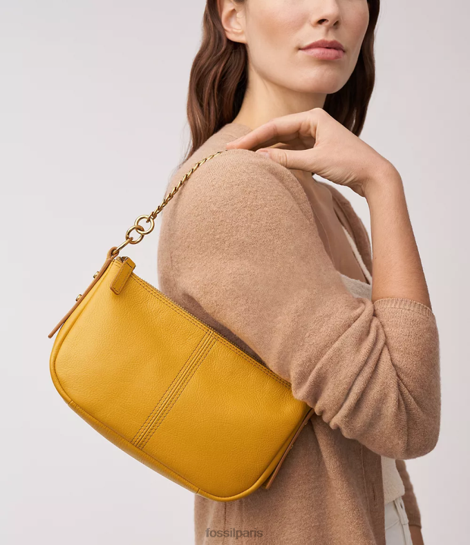 Fossil femmes jaune jolie baguette sac 0ZTD4334
