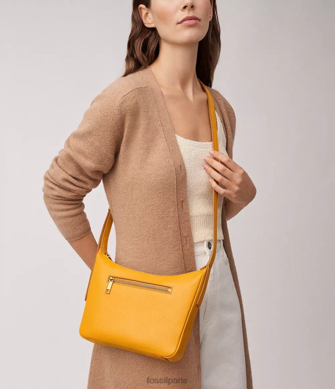 Fossil femmes jaune petit sac à bandoulière cecilia sac 0ZTD4295