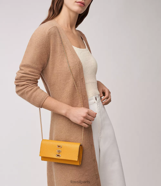 Fossil femmes jaune sac à bandoulière penrose sac 0ZTD4333