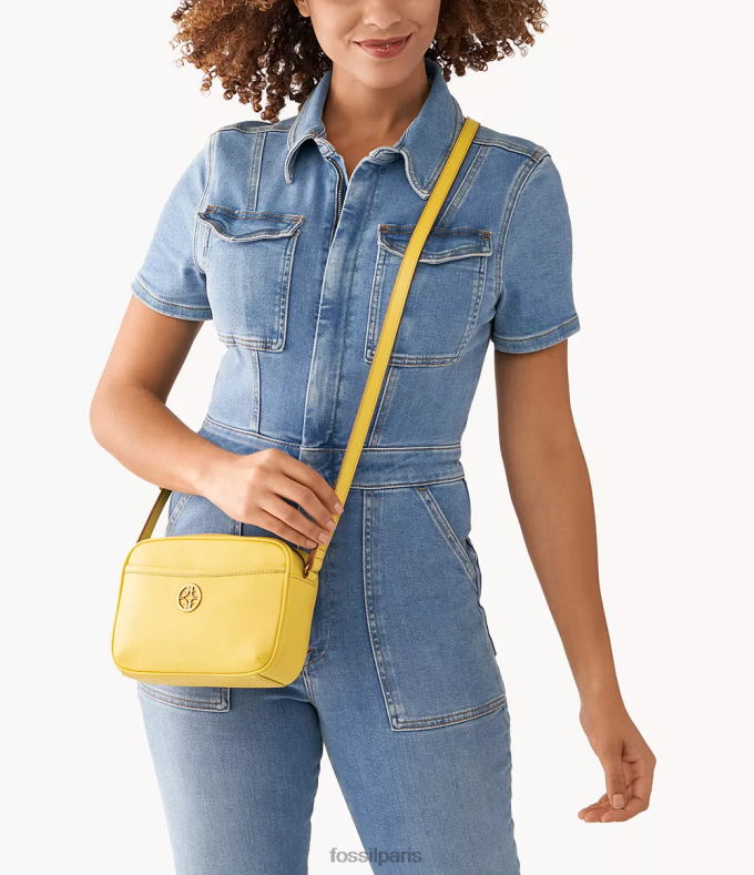 Fossil femmes jaune sac photo Brennon sac 0ZTD4655