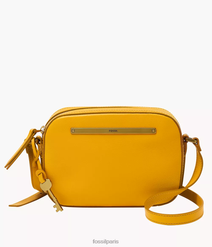 Fossil femmes jaune sac photo liza sac 0ZTD4461