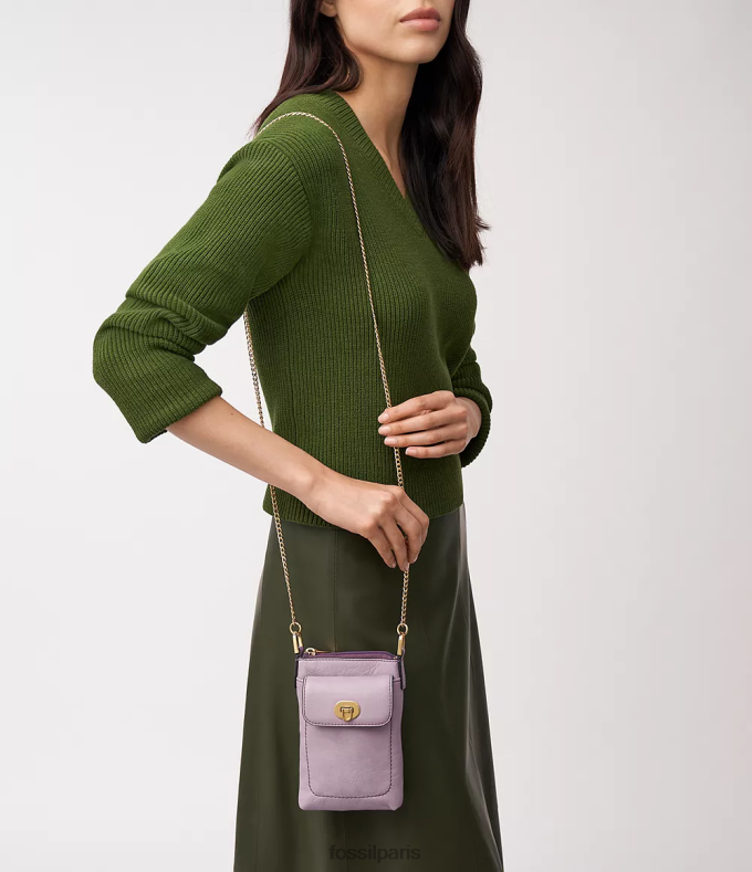 Fossil femmes lavande sac à bandoulière harper sac 0ZTD4306