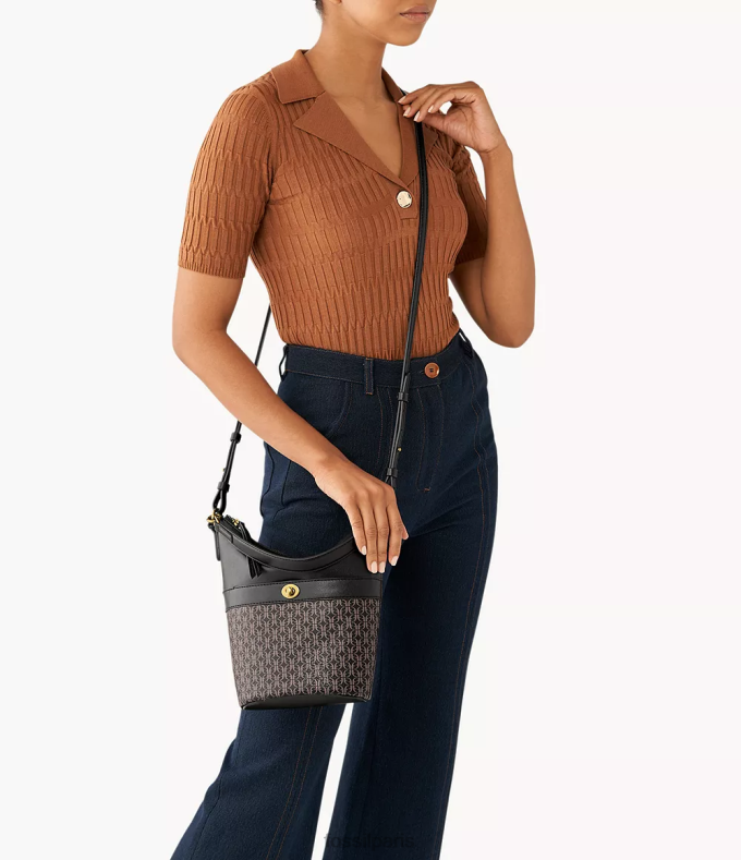 Fossil femmes noir Talulla petit clochard sac 0ZTD4698