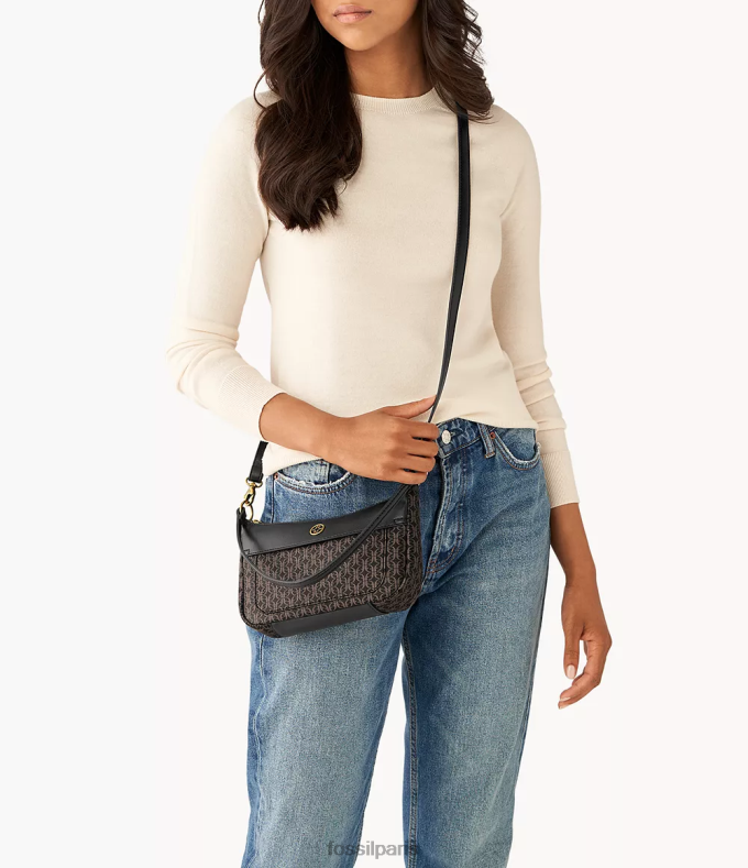 Fossil femmes noir mini baguette skylar sac 0ZTD4555