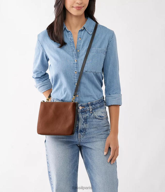 Fossil femmes noir sac à bandoulière Devon sac 0ZTD4410