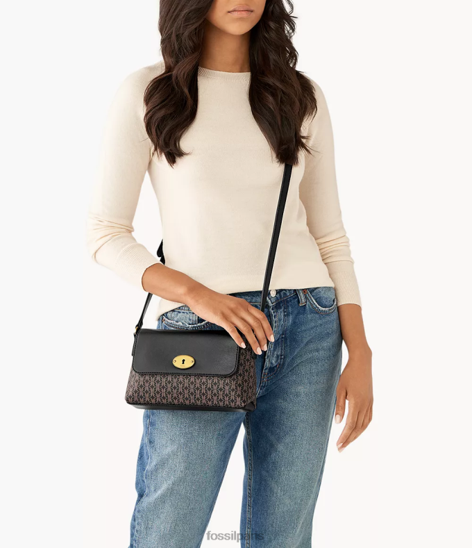 Fossil femmes noir sac à bandoulière Gabriella à petit rabat sac 0ZTD4638