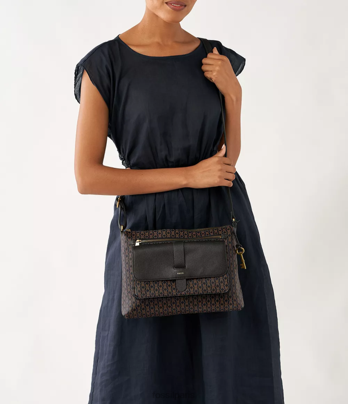Fossil femmes noir sac à bandoulière Kinley sac 0ZTD4436