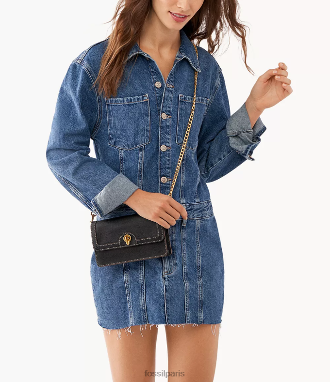 Fossil femmes noir sac à bandoulière portefeuille ainsley sac 0ZTD4835