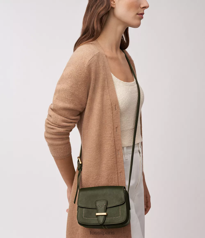 Fossil femmes olive sac à bandoulière tremont à petit rabat sac 0ZTD4345