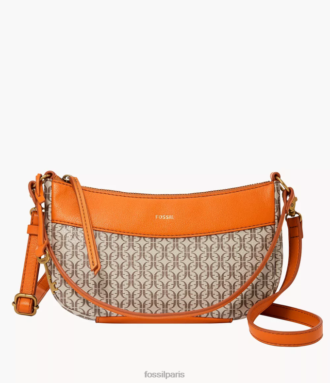 Fossil femmes orange baguette skylar sac 0ZTD4508