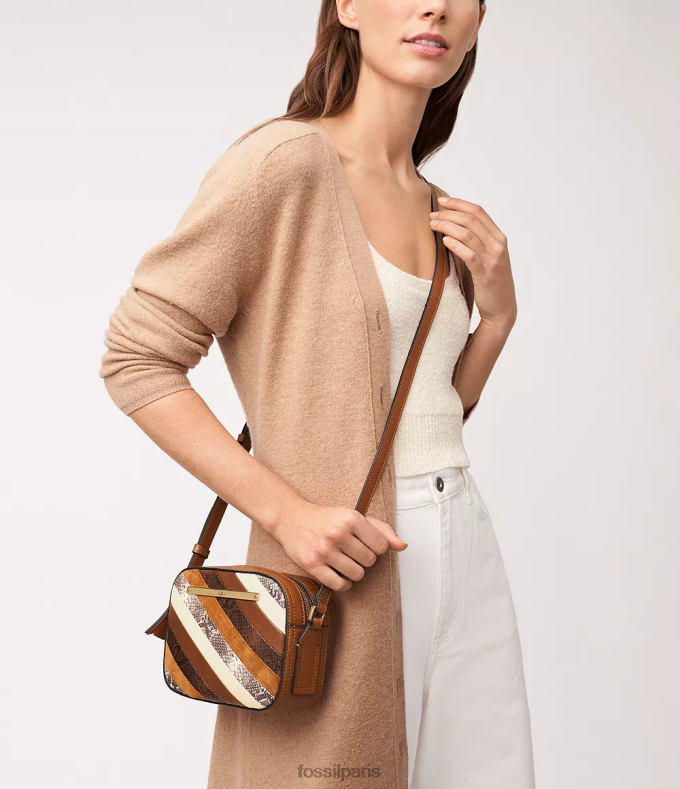 Fossil femmes rayures sac photo liza sac 0ZTD4344