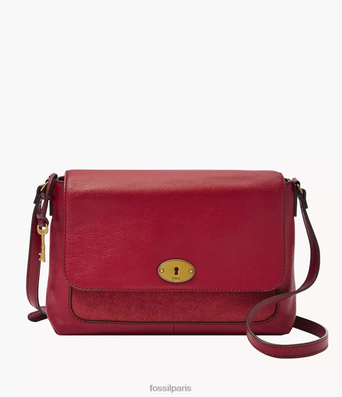 Fossil femmes rouge sac à bandoulière à rabat Gabriella sac 0ZTD4539