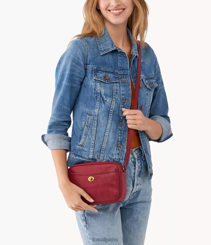 Fossil femmes rouge sac photo Brennon sac 0ZTD4547