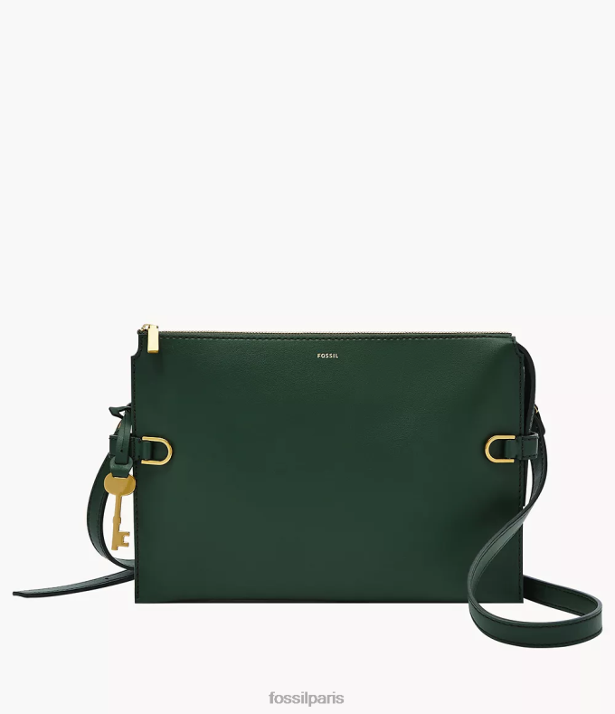 Fossil femmes vert sac à bandoulière en cuir cactus kier sac 0ZTD4671