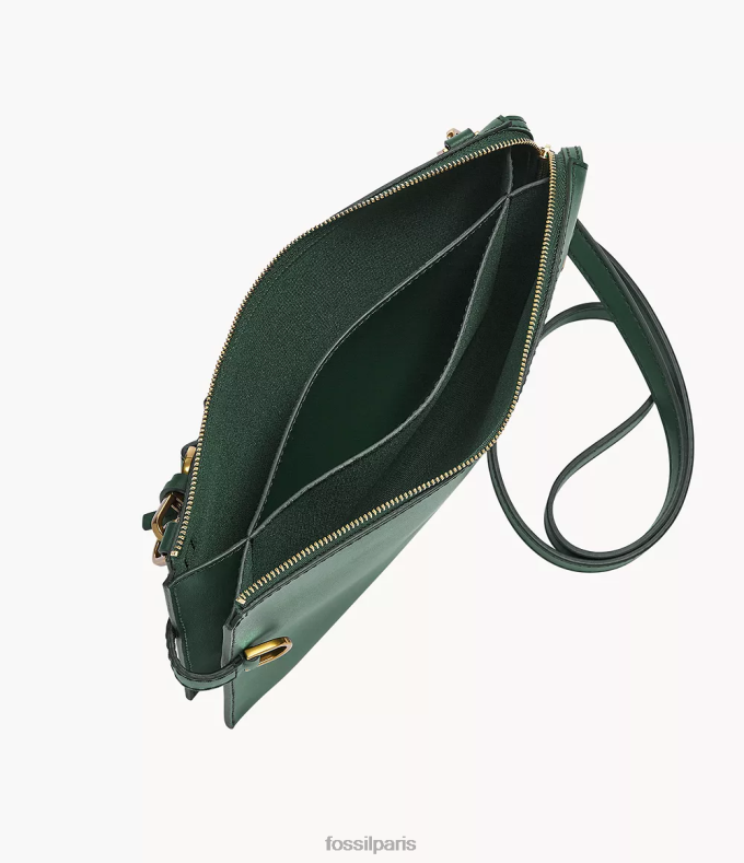 Fossil femmes vert sac à bandoulière en cuir cactus kier sac 0ZTD4671