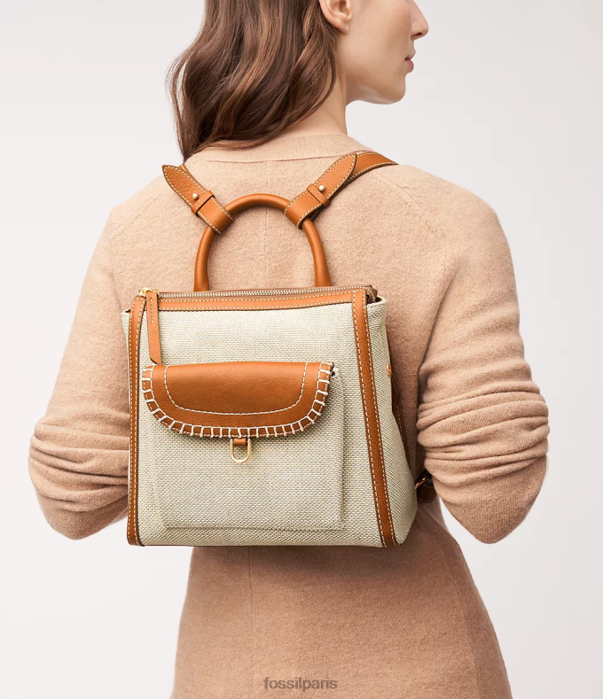 Fossil femmes brun clair petit sac à dos parker sac 0ZTD4393