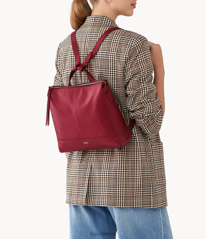 Fossil femmes rouge petit sac à dos convertible elina sac 0ZTD4659