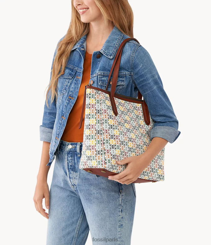 Fossil femmes blanc fourre-tout Sydney sac 0ZTD4562