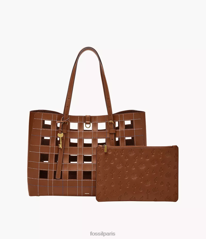 Fossil femmes brun sac à main en cuir cactus kier sac 0ZTD4642