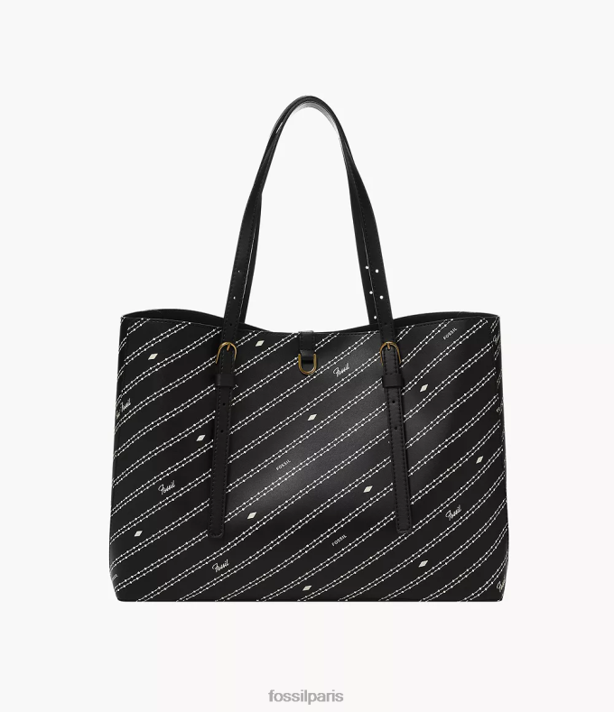 Fossil femmes noir/os sac à main en cuir cactus kier sac 0ZTD4572