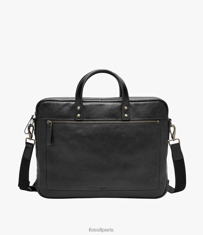 Fossil Hommes noir sac de travail haskell à double fermeture éclair sac 0ZTD41618