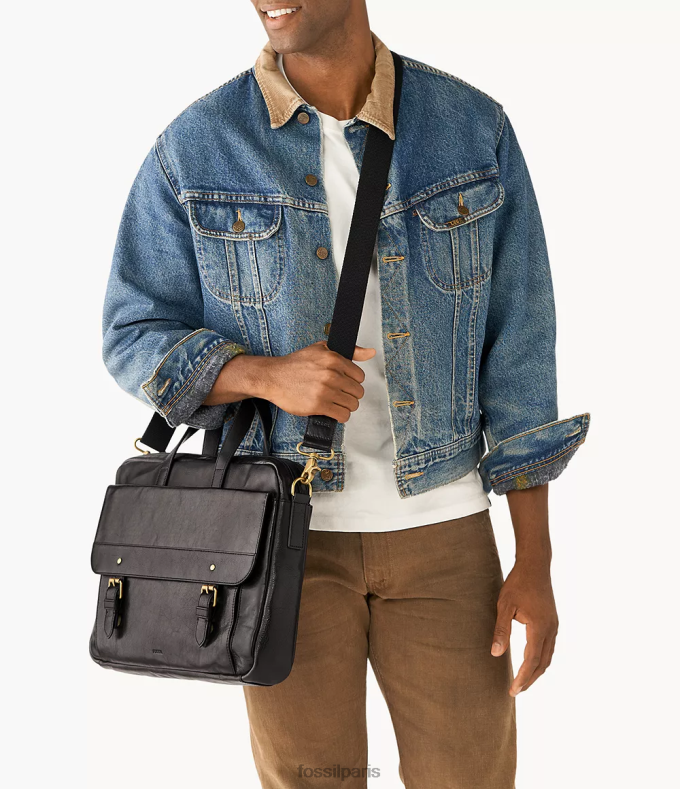 Fossil Hommes noir sac de travail miles sac 0ZTD41645